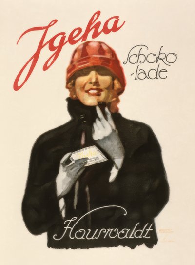 Czekolada Igeha - Hauswaldt autorstwa Ludwig Hohlwein