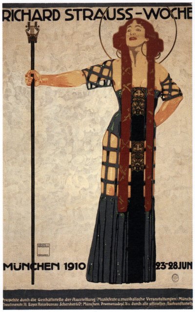 Tydzień Richarda Straussa, 1910 autorstwa Ludwig Hohlwein