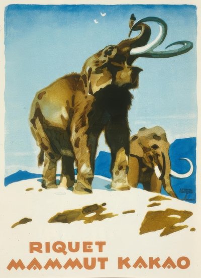Riquet Mammut Kakao autorstwa Ludwig Hohlwein