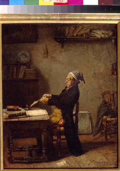 Naukowiec przy pracy Knausa Ludwiga (1829-1910). Olej na drewnie. Państwowe Muzeum Sztuk Pięknych im. A. Puszkina, Moskwa autorstwa Ludwig Knaus
