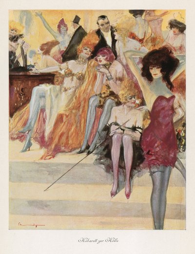 Kabaret w piekle (kolor lito) autorstwa Ludwig Lutz Ehrenberger