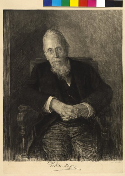 Anton Mayer autorstwa Ludwig Michalek