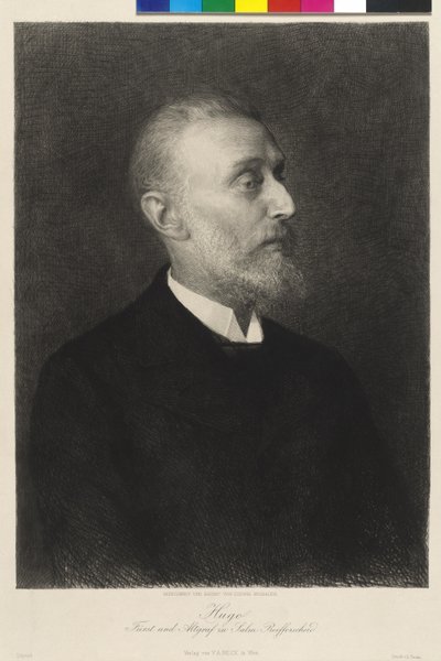 Arcyksiążę austriacki Hugo książę i Altgraf łososi Reifferscheid autorstwa Ludwig Michalek