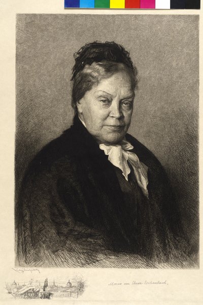 Marie von Ebner-Eschenbach autorstwa Ludwig Michalek