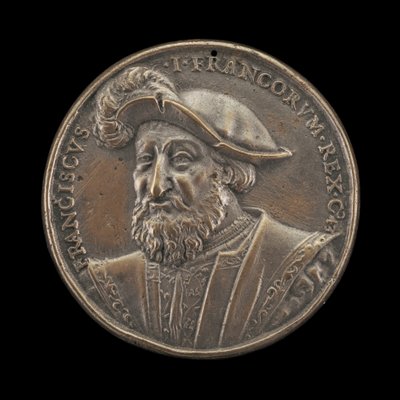 Franciszek I, 1494-1547, król Francji 1515 [awers], 1537. autorstwa Ludwig Neufahrer
