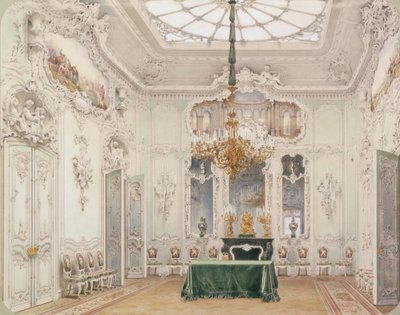 Wnętrza Pałacu Zimowego. Zielona Jadalnia, 1852 autorstwa Ludwig Premazzi