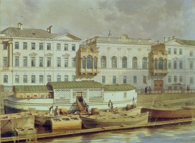 Pałac Naryszkinów nad Fontanką, poł. XIX w. autorstwa Ludwig Premazzi