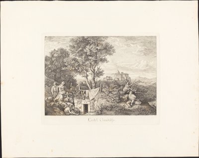 Zamek Gandolfo autorstwa Ludwig Richter