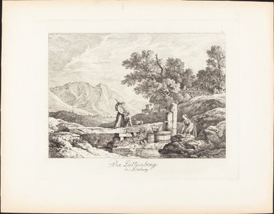 Lattenberg niedaleko Salzburga autorstwa Ludwig Richter