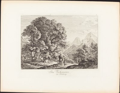 Watzmann koło Salzburga autorstwa Ludwig Richter