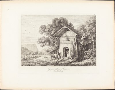 Region w pobliżu Aichen w pobliżu Salzburga autorstwa Ludwig Richter