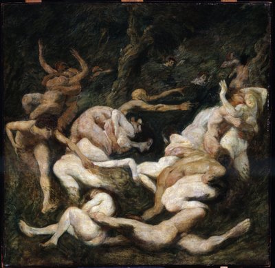 Porwanie kobiet. Malarstwo Ludwiga von Hofmanna (1861-1945). Olej na płótnie. Słońce: 70,8x72 cm. Puszkin, Moskwa Porwanie kobiet autorstwa Ludwig von Hofmann