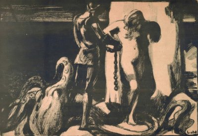 Perseusz uwalnia Andromedę autorstwa Ludwig von Hofmann