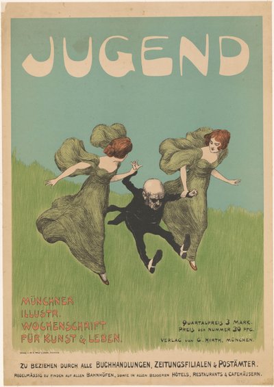 Plakat do magazynu Jugend autorstwa Ludwig von Zumbusch