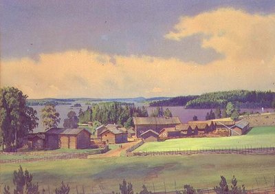 Pejzaż Północny (akwarela na papierze) autorstwa Luigi Premazzi