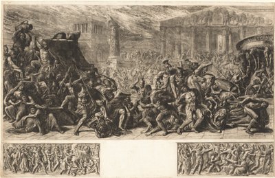 Splądrowanie Świątyni w Jerozolimie, ok. 1930 r. 1838. autorstwa Luigi Ademollo