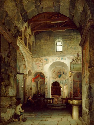 Starożytne baptysterium Gravedona autorstwa Luigi Bisi
