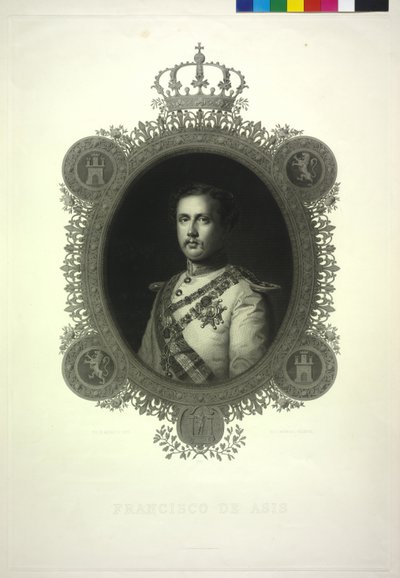 Król Hiszpanii Franciszek autorstwa Luigi Calamatta