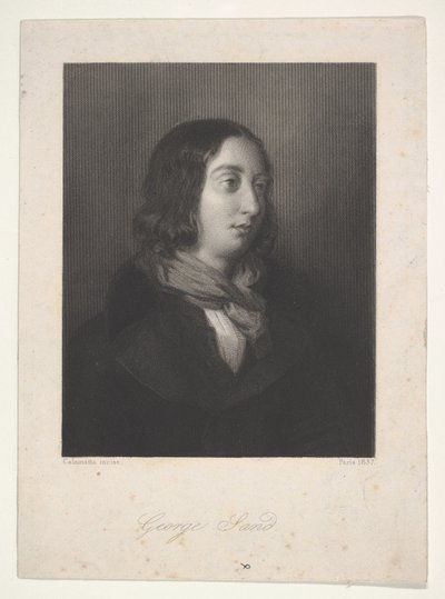 Portret George Sand, 1837. autorstwa Luigi Calamatta
