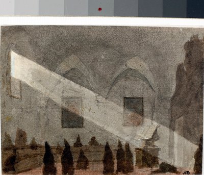 Refektarz Klasztorny (Akwarela, c.1825) autorstwa Luigi Garibbo