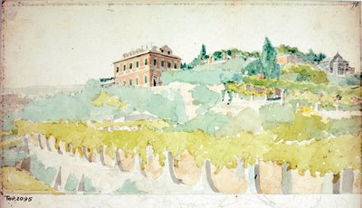 Widok willi markiza Gian Carlo di Negro (Akwarela, ok. 1820) autorstwa Luigi Garibbo