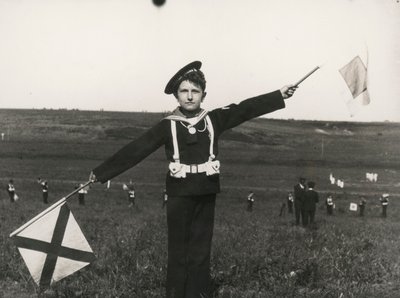 Balilla z sygnałami marynarki wojennej autorstwa Luigi Leoni