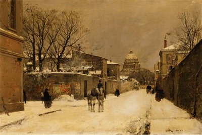 Ulica w pobliżu Les Invalides, Paryż autorstwa Luigi Loir