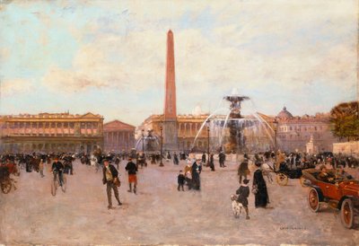 Place de la Concorde, autorstwa Luigi Loir
