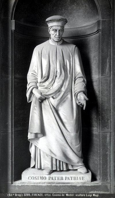 Posąg Cosimo de Medici autorstwa Luigi Magi