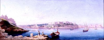 Port w Valletcie autorstwa Luigi Maria Galea