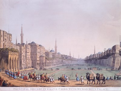 Główny plac w Kairze — Luigi Mayer autorstwa Luigi Mayer