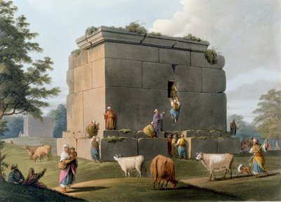 Pomnik między Trypolisem a Tortosą, wyryty przez Williama Wattsa (1752-1851), 1806 autorstwa Luigi Mayer