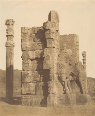 10 [Brama Wszystkich Narodów, Persepolis, Fars], lata czterdzieste i sześćdziesiąte XIX wieku. autorstwa Luigi Pesce