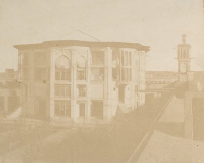 Teheran. Dom premiera Nezanneh, 1858. autorstwa Luigi Pesce