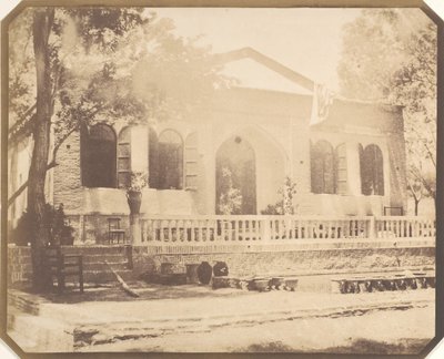 Zerghiande. Dom na wsi rosyjskiego ministra, Teheran, 1858. autorstwa Luigi Pesce