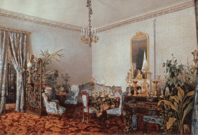 Salon Varvara Obreskoffs, 1848 (toaleta na papierze) autorstwa Luigi Premazzi