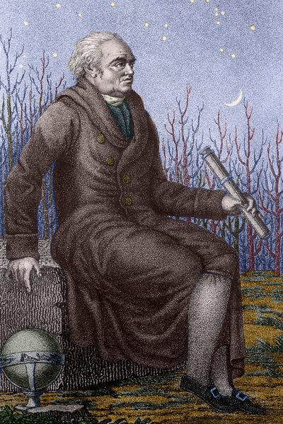 Portret Sir Friedricha Wilhelma Herschela (rycina) autorstwa Luigi Rados