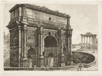 Łuk Septymiusza Sewera autorstwa Luigi Rossini
