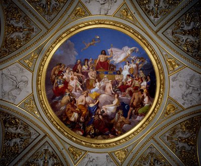 Olimp, Sala Iliady, Palazzo Pitti (fresk) autorstwa Luigi Sabatelli