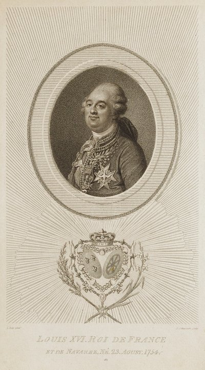Ludwik XVI, król Francji autorstwa Luigi Schiavonetti