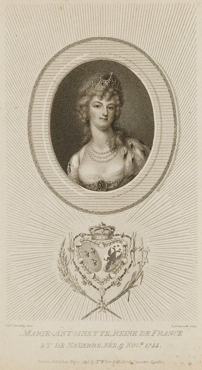 Maria Antonina, królowa Francji autorstwa Luigi Schiavonetti