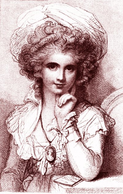 Marie COSWAY (1760-1838), angielsko-włoska malarka. Rycina Luigiego Schiavonettiego (1765-1810) autorstwa R. Coswaya. 1930 autorstwa Luigi Schiavonetti
