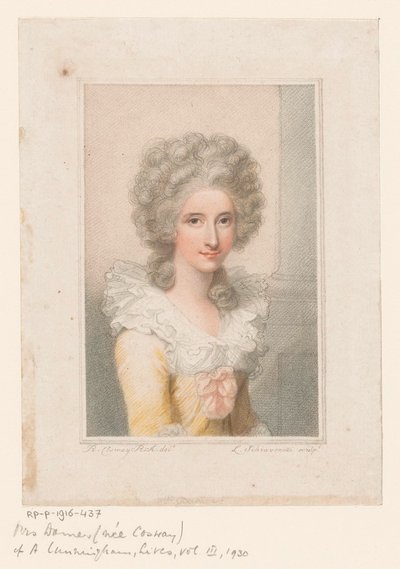 Portret rzeźbiarki Anne Seymour Damer autorstwa Luigi Schiavonetti