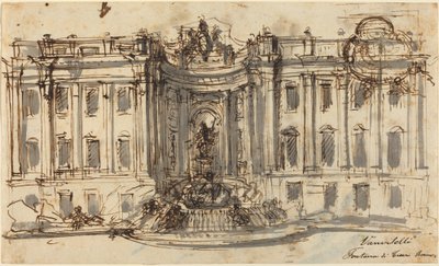 Propozycja Fontanny di Trevi autorstwa Luigi Vanvitelli