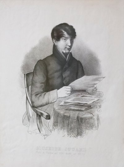 Portret Giuseppe Stuarda (acquaforte) autorstwa Luigi Vigotti