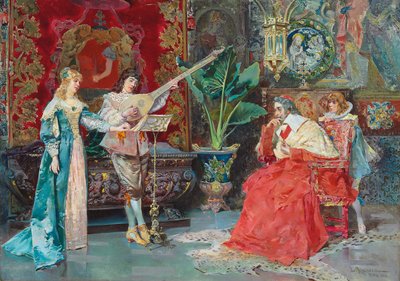 Muzyczne interludium, 1881 autorstwa Luis Alvarez Catalá