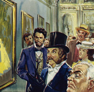 La Loge był wkładem Renoira w pierwszą wystawę impresjonistów (kolorowa litografia). autorstwa Luis Arcas Brauner