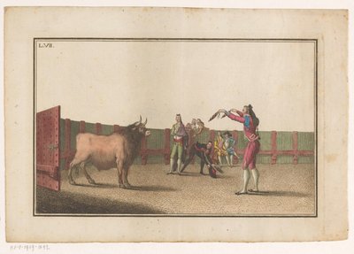 Torreador z banderillas Coleccion de las principales suertes de una corrida de toros (tytuł serii) Zbiór najważniejszych manewrów walki byków (tytuł serii) autorstwa Luis Fernandez Noseret