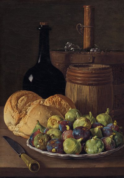 Martwa natura z figami i chlebem 1770. autorstwa Luis Meléndez