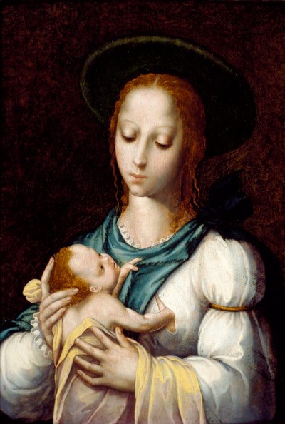 Dziewica z Dzieciątkiem, c1567 autorstwa Luis de Morales